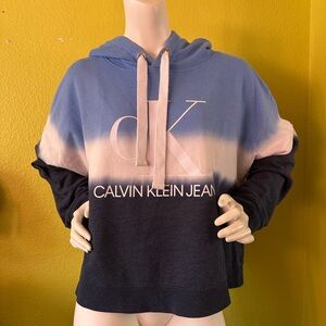 Calvin Klein Blue Tie-Dye Hoodie
